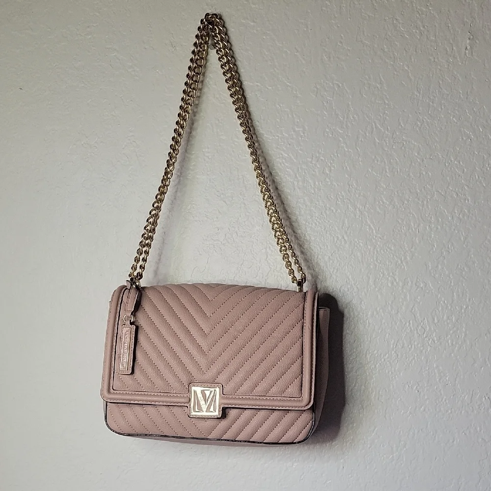 Victora Secret Pale Pink Quilted Shoulder Crossbody - Picture 4 of 9